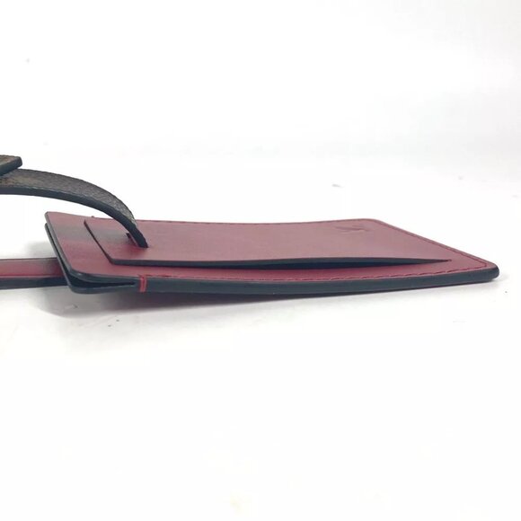 LOUIS VUITTON Monogram Name tag Not for sale charm MonogramCanvas Brown Unused - Picture 10 of 14